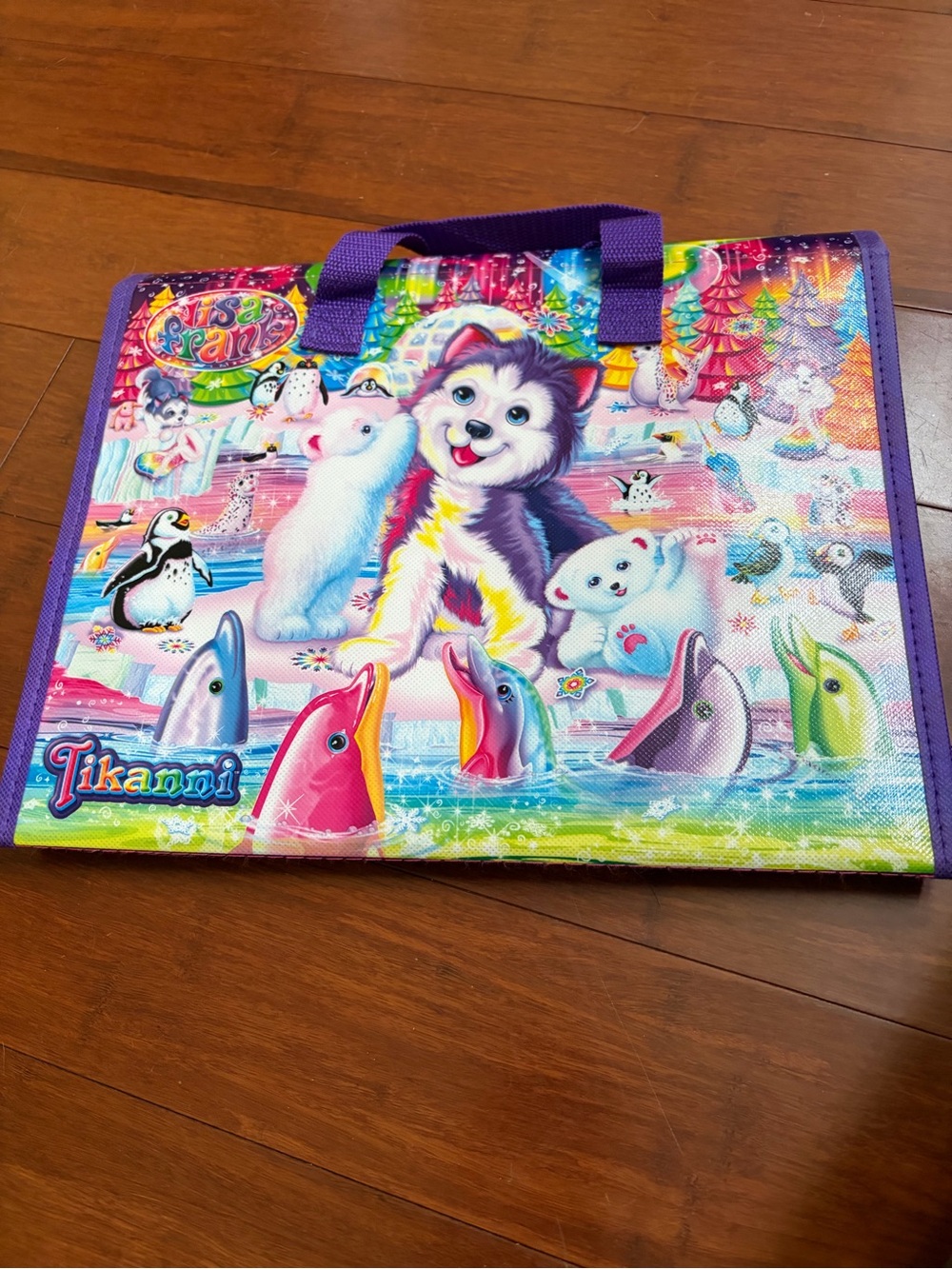 lisa frank trifold binder